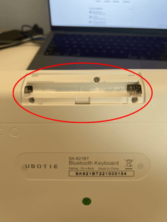 Battery Insert for Ubotie Keyboard