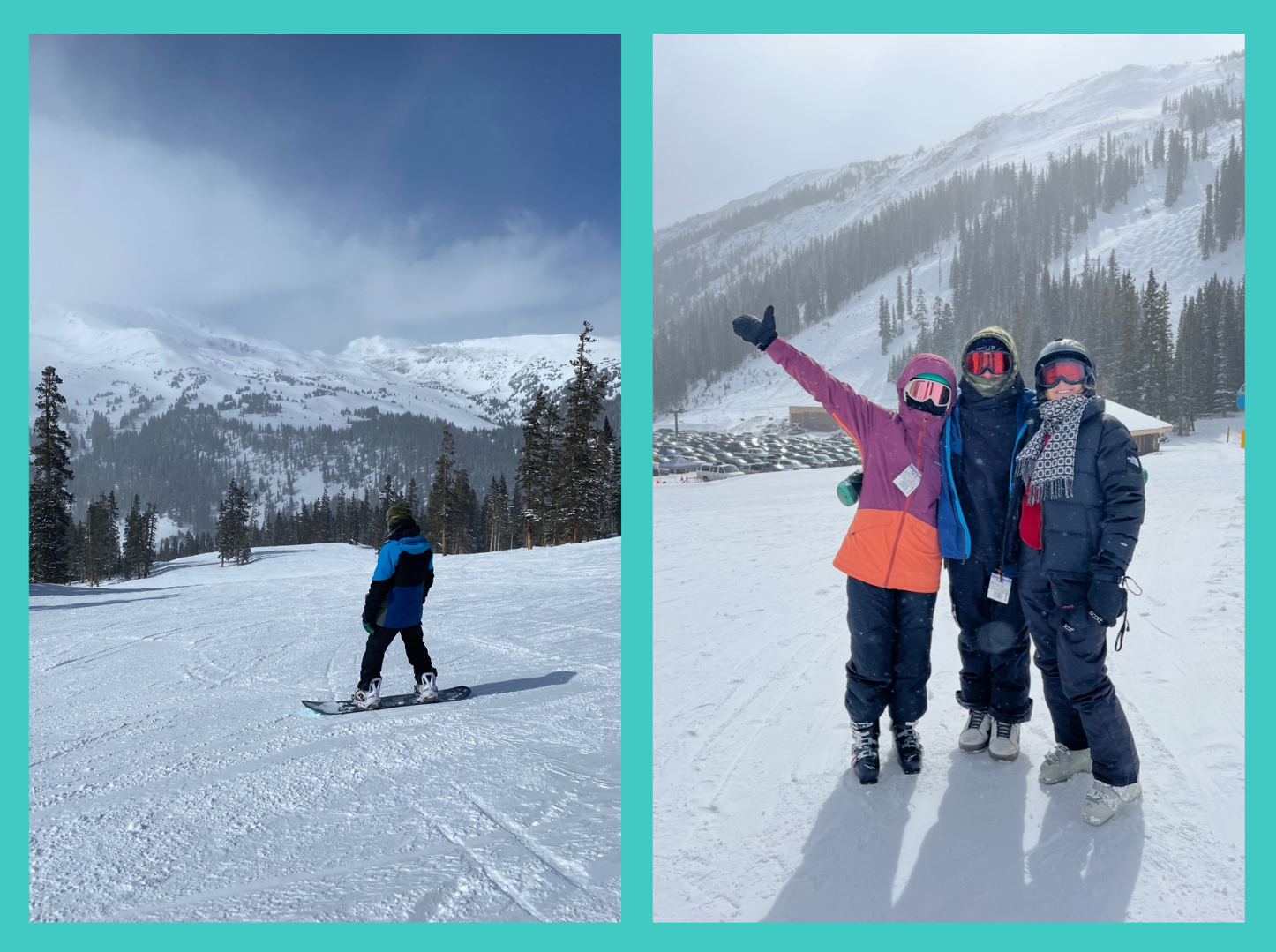 john skiing